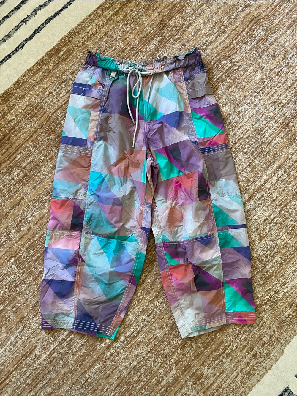New Free People In The Wild Printed Pants- Cloud Quilt - Picture 3 of 7